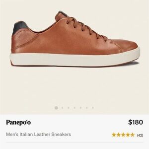 OluKai Panepo’o Leather Sneakers